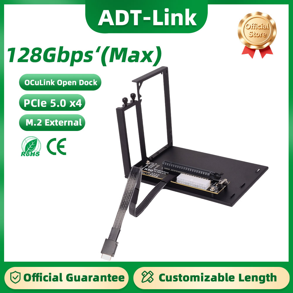 ADT-Link PCIe 5.0 K993G OcuLin - Oculink Egpu Dock Graphics Card review and price